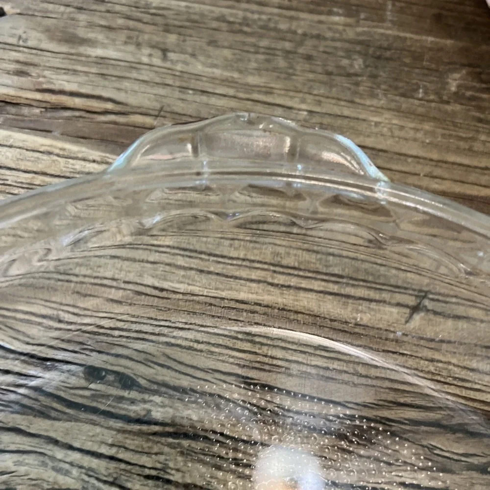 Pyrex Corning Pie Plate Fluted Scalloped Baking Dish Clear Glass 10